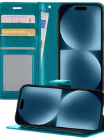BTH BTH iPhone 15 Pro Max Hoesje Bookcase - Turquoise
