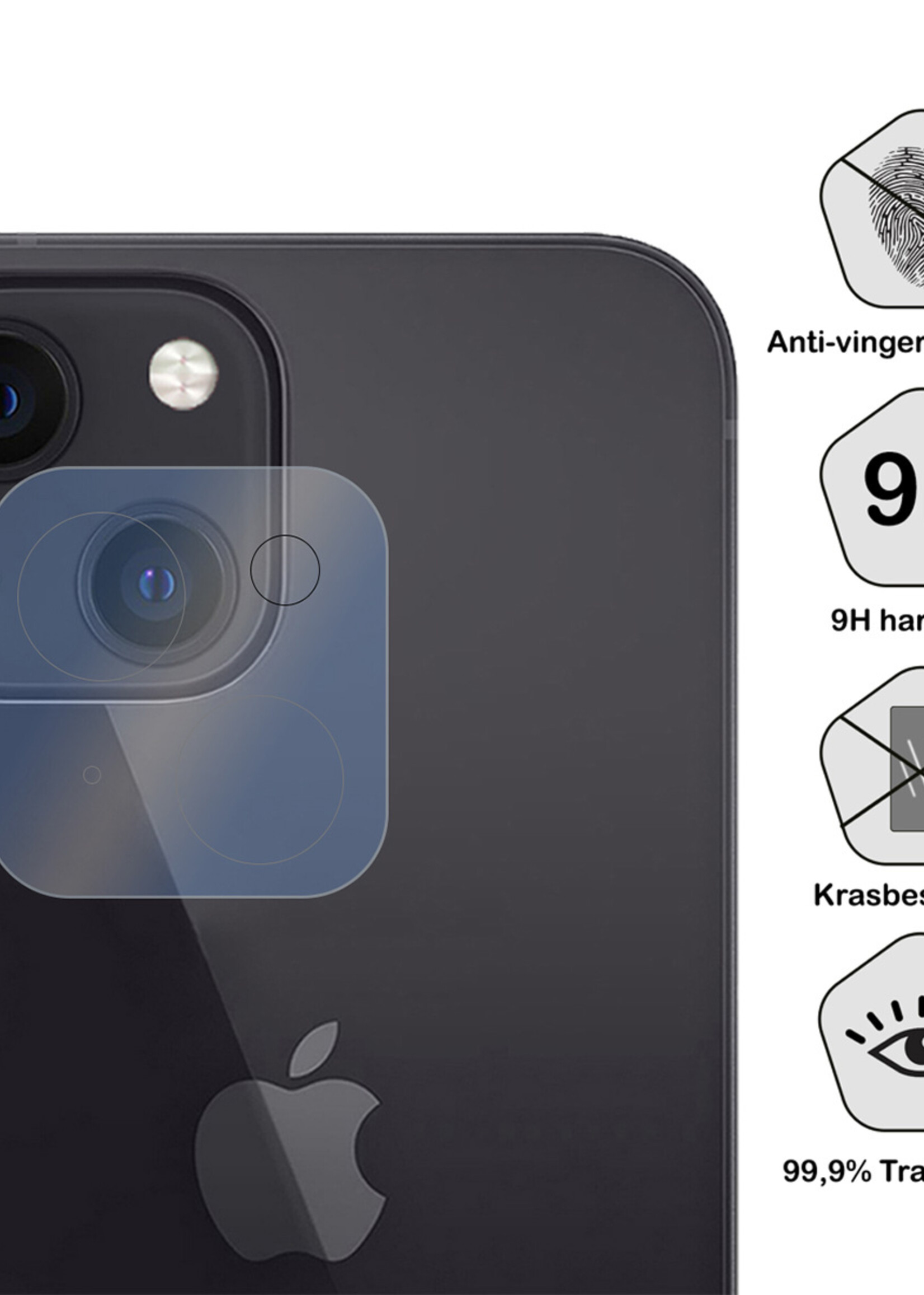 BTH Screenprotector Geschikt voor iPhone 15 Plus Camera Lens Screenprotector Glas - Screenprotector Geschikt voor iPhone 15 Plus Screenprotector Camera Protector Gehard Glas - 2 PACK