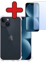 BTH BTH iPhone 15 Hoesje Shockproof Met Screenprotector Met Dichte Notch