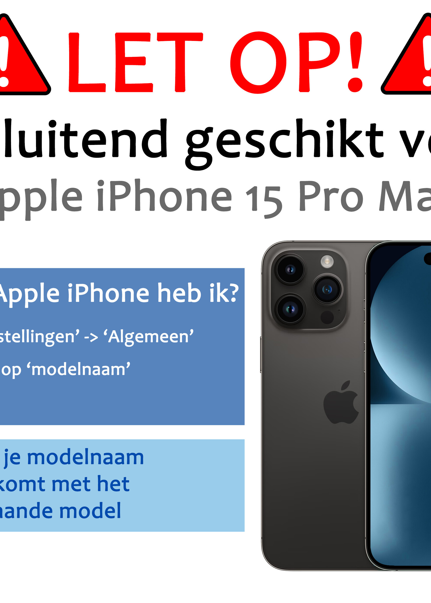 BTH Hoesje Geschikt voor iPhone 15 Pro Max Hoesje Siliconen Case Hoes Met 2x Screenprotector - Hoes Geschikt voor iPhone 15 Pro Max Hoes Cover Case - Wit