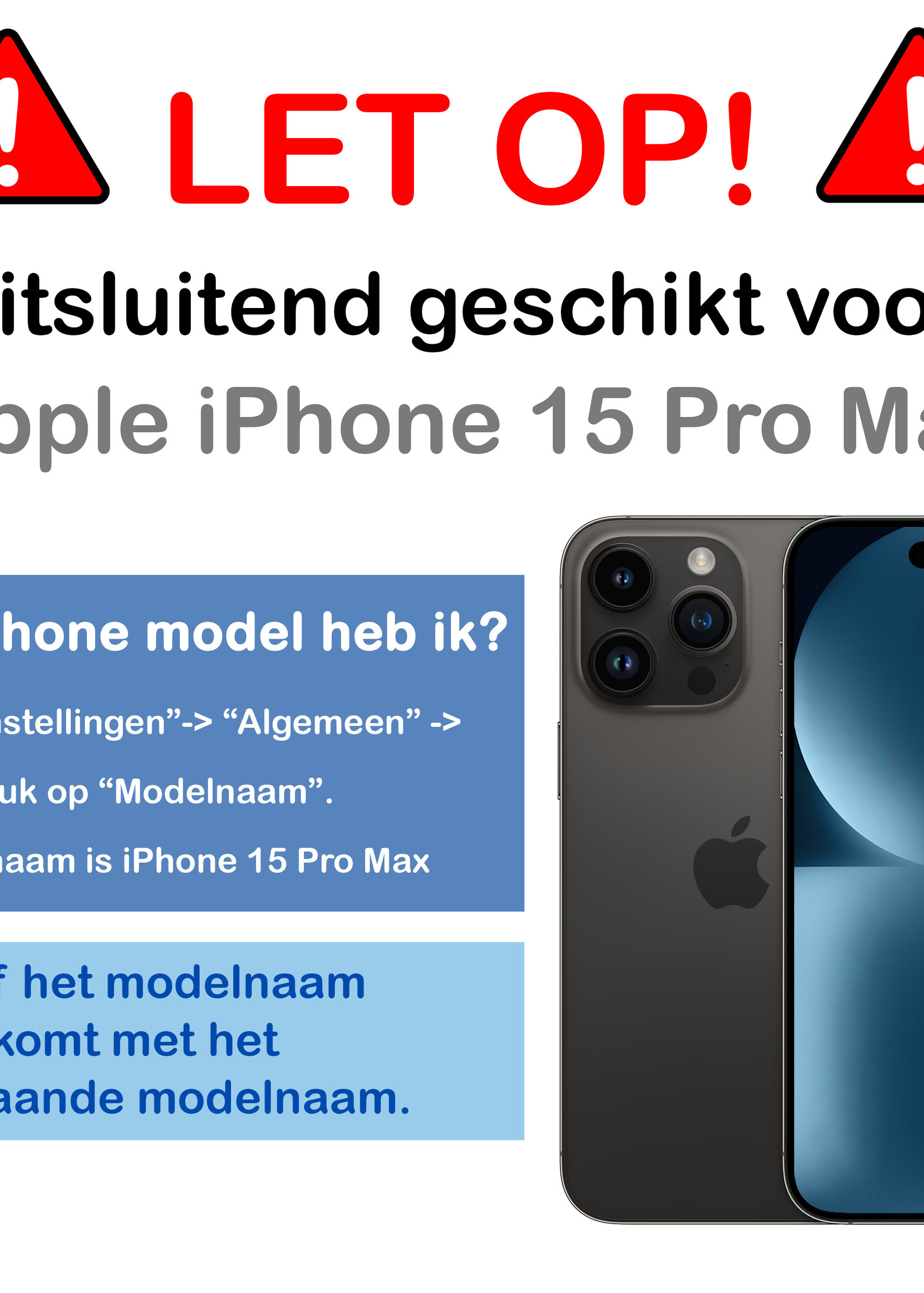BTH Hoesje Geschikt voor iPhone 15 Pro Max Hoesje Geschikt voor Magsafe Hoesje Shock Proof Cover - Hoes Geschikt voor iPhone 15 Pro Max Hoesje Magsafe Case Shockproof - Transparant - 2 PACK