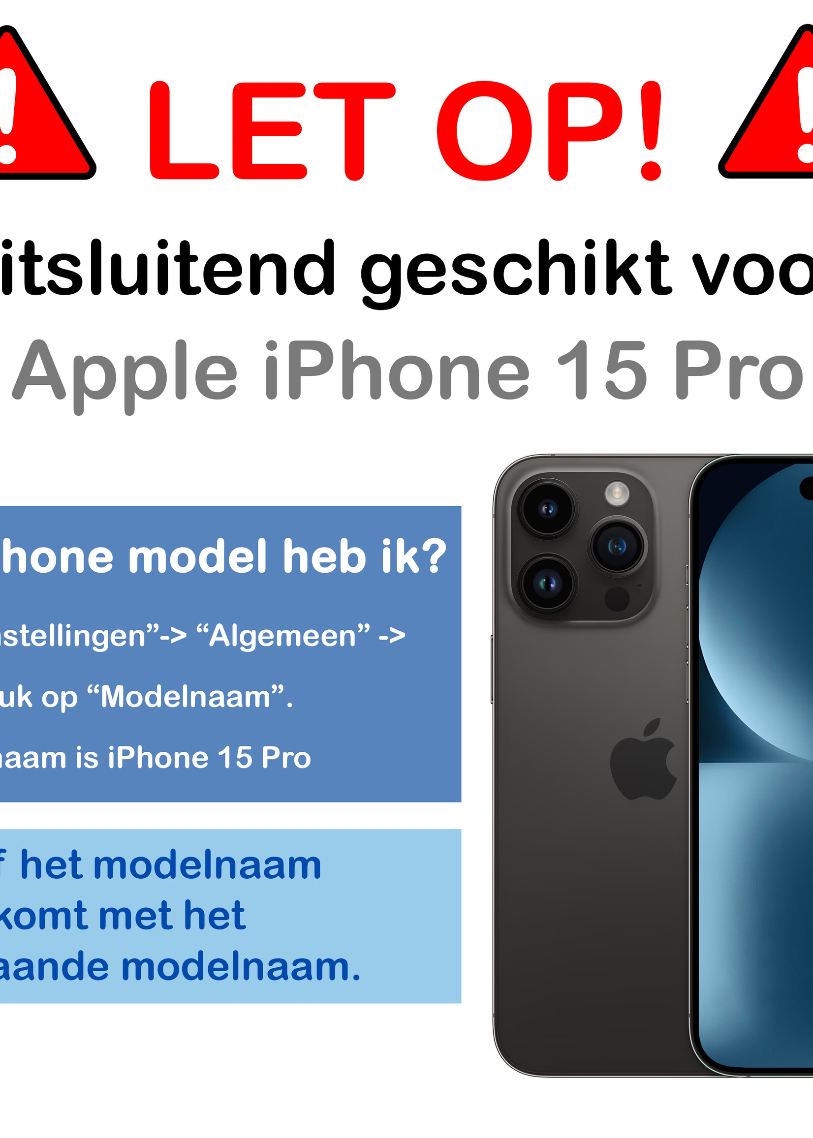 BTH Hoesje Geschikt voor iPhone 15 Pro Hoesje Geschikt voor Magsafe Hoesje Shock Proof Cover Met 2x Screenprotector - Hoes Geschikt voor iPhone 15 Pro Hoesje Magsafe Case Shockproof - Transparant