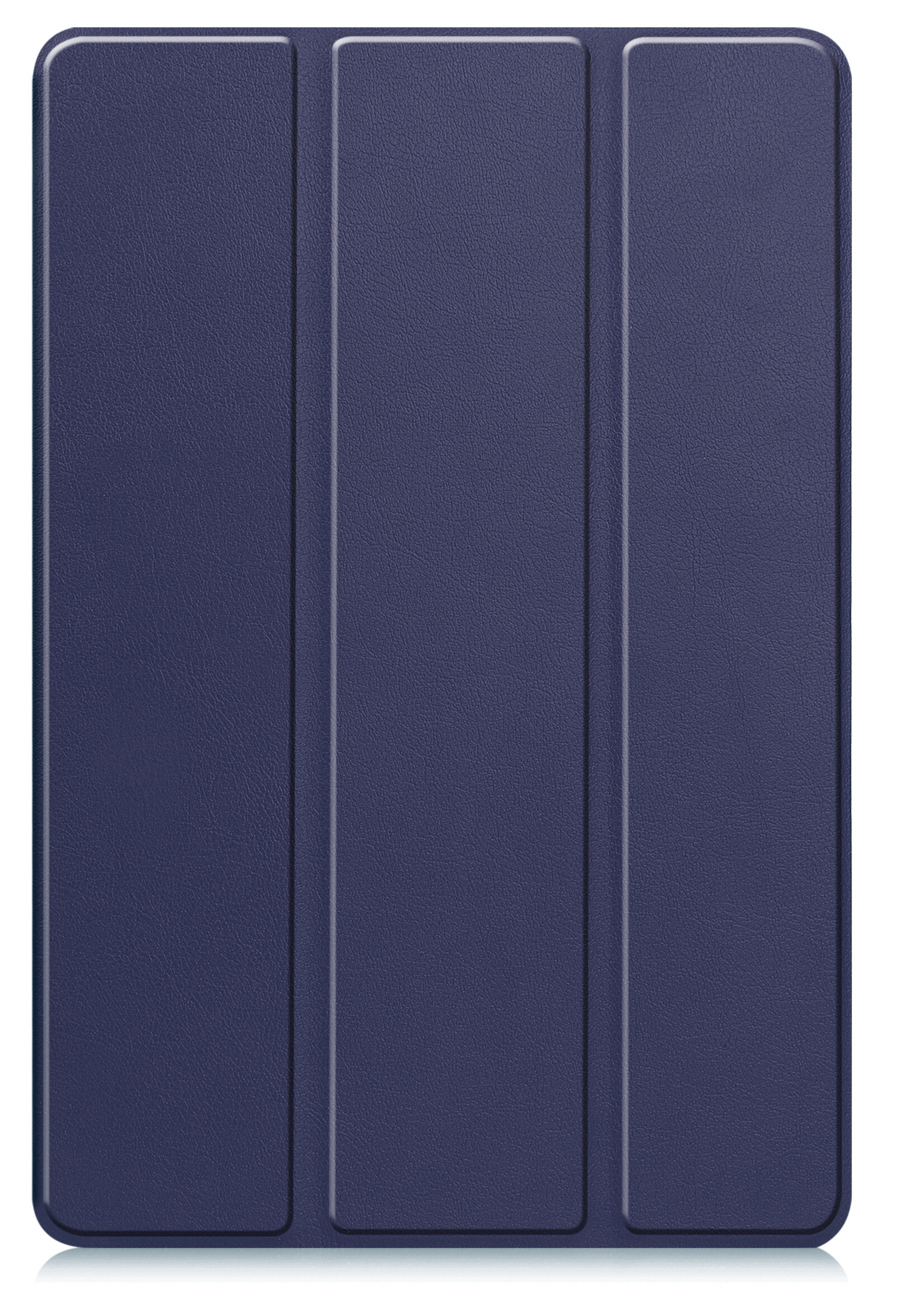 BTH Hoes Geschikt voor Lenovo Tab M10 5G Hoes Book Case Hoesje Trifold Cover - Hoesje Geschikt voor Lenovo Tab M10 5G Hoesje Bookcase - Donkerblauw