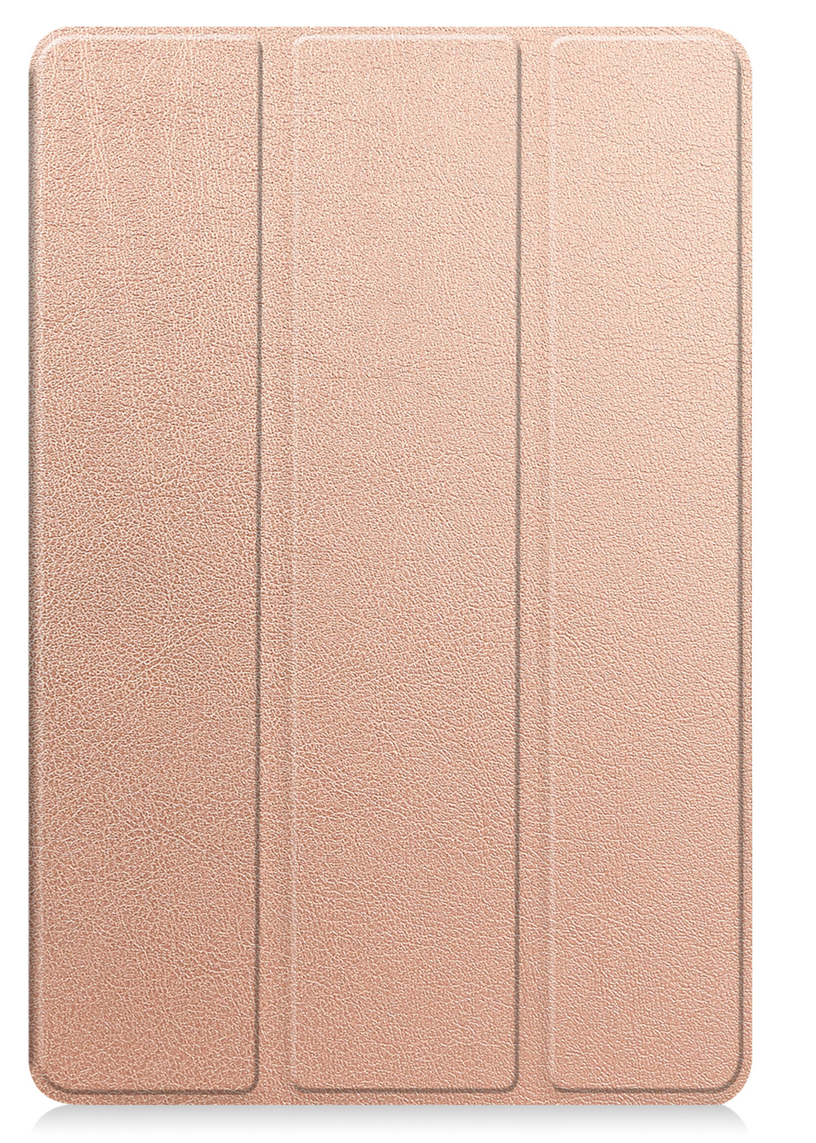 BTH Hoes Geschikt voor Lenovo Tab M10 5G Hoes Book Case Hoesje Trifold Cover - Hoesje Geschikt voor Lenovo Tab M10 5G Hoesje Bookcase - Rosé goud