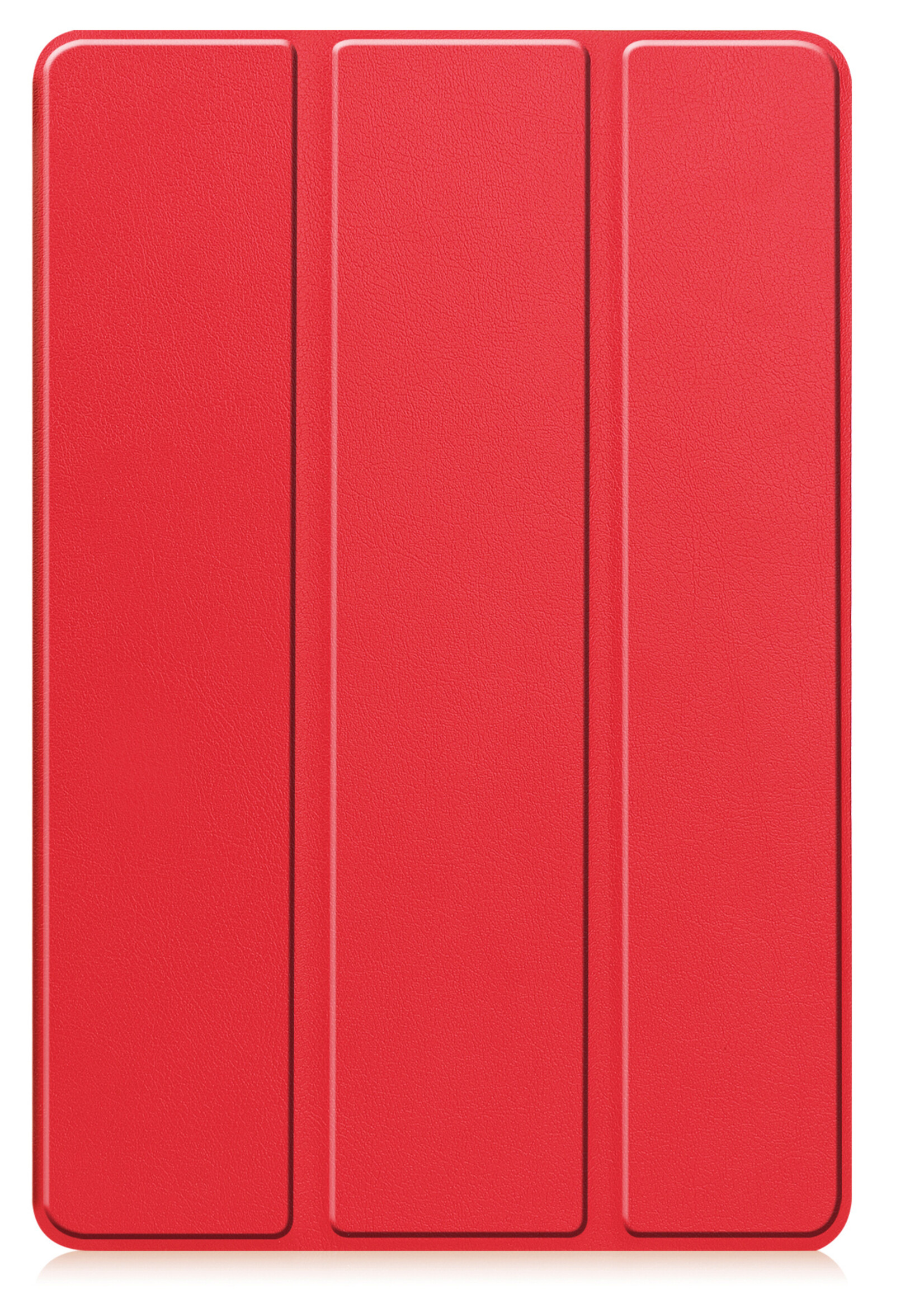 BTH Hoes Geschikt voor Lenovo Tab M10 5G Hoes Book Case Hoesje Trifold Cover - Hoesje Geschikt voor Lenovo Tab M10 5G Hoesje Bookcase - Rood