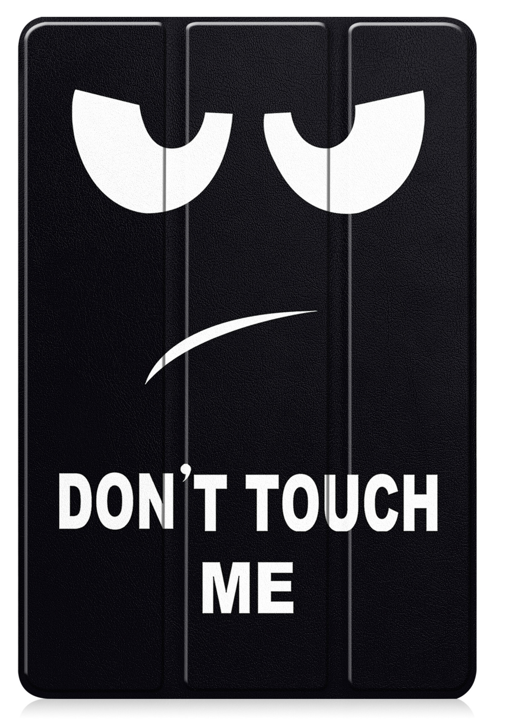 BTH Hoes Geschikt voor Lenovo Tab M10 5G Hoes Book Case Hoesje Trifold Cover - Hoesje Geschikt voor Lenovo Tab M10 5G Hoesje Bookcase - Don't Touch Me