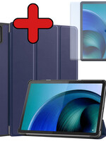 BTH BTH Lenovo Tab M10 5G Hoes Met Screenprotector - Donkerblauw