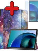 BTH BTH Lenovo Tab M10 5G Hoes Met Screenprotector - Galaxy