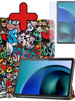 BTH BTH Lenovo Tab M10 5G Hoes Met Screenprotector - Graffity