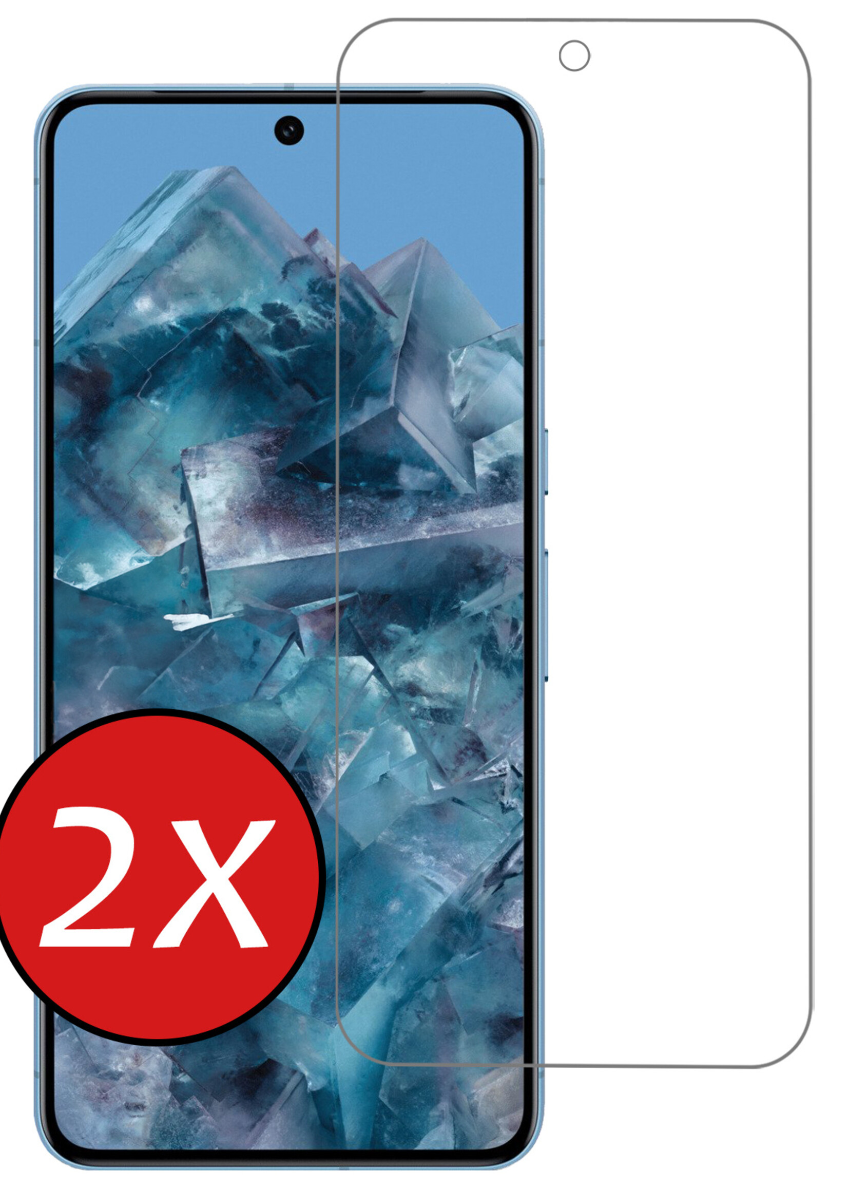 BTH Screenprotector Geschikt voor Google Pixel 8 Pro Screenprotector Glas Gehard Tempered Glass - Screenprotector Geschikt voor Google Pixel 8 Pro Screen Protector Screen Cover - 2 PACK
