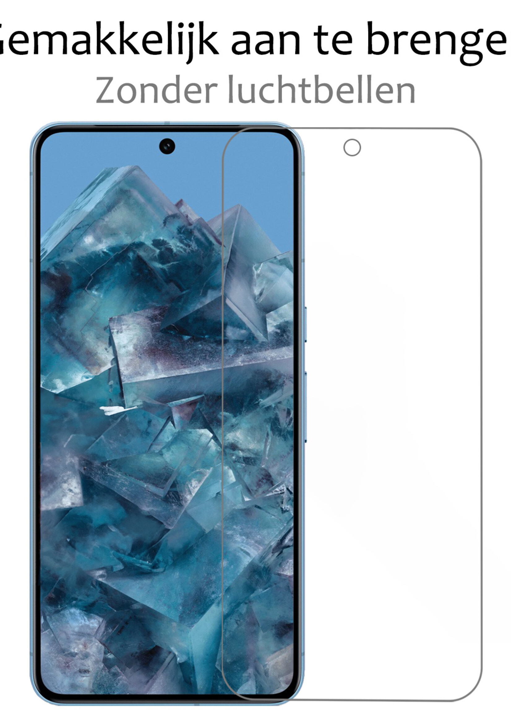 BTH Screenprotector Geschikt voor Google Pixel 8 Pro Screenprotector Glas Gehard Tempered Glass - Screenprotector Geschikt voor Google Pixel 8 Pro Screen Protector Screen Cover - 2 PACK