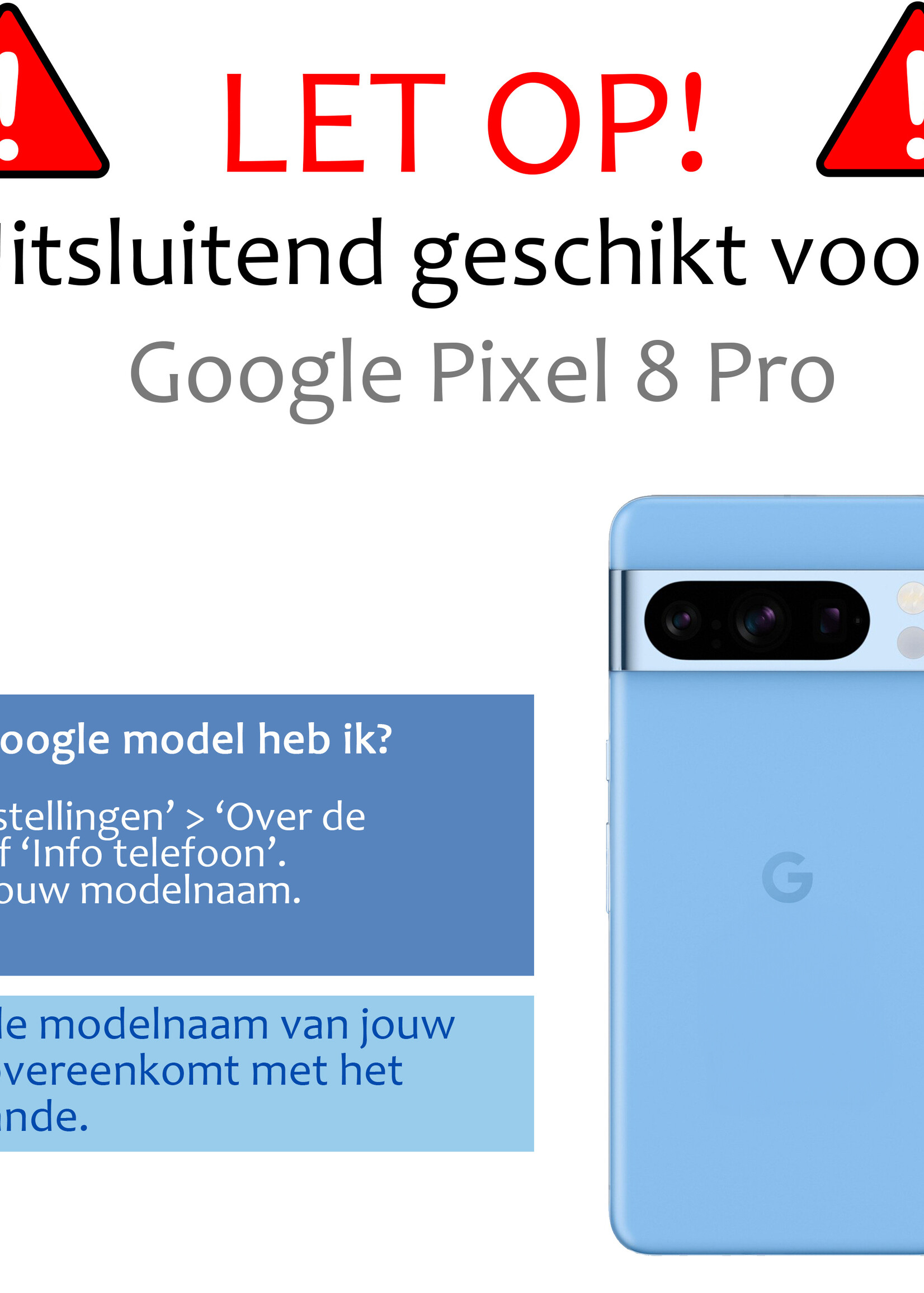 BTH Screenprotector Geschikt voor Google Pixel 8 Pro Screenprotector Glas Gehard Tempered Glass - Screenprotector Geschikt voor Google Pixel 8 Pro Screen Protector Screen Cover - 2 PACK