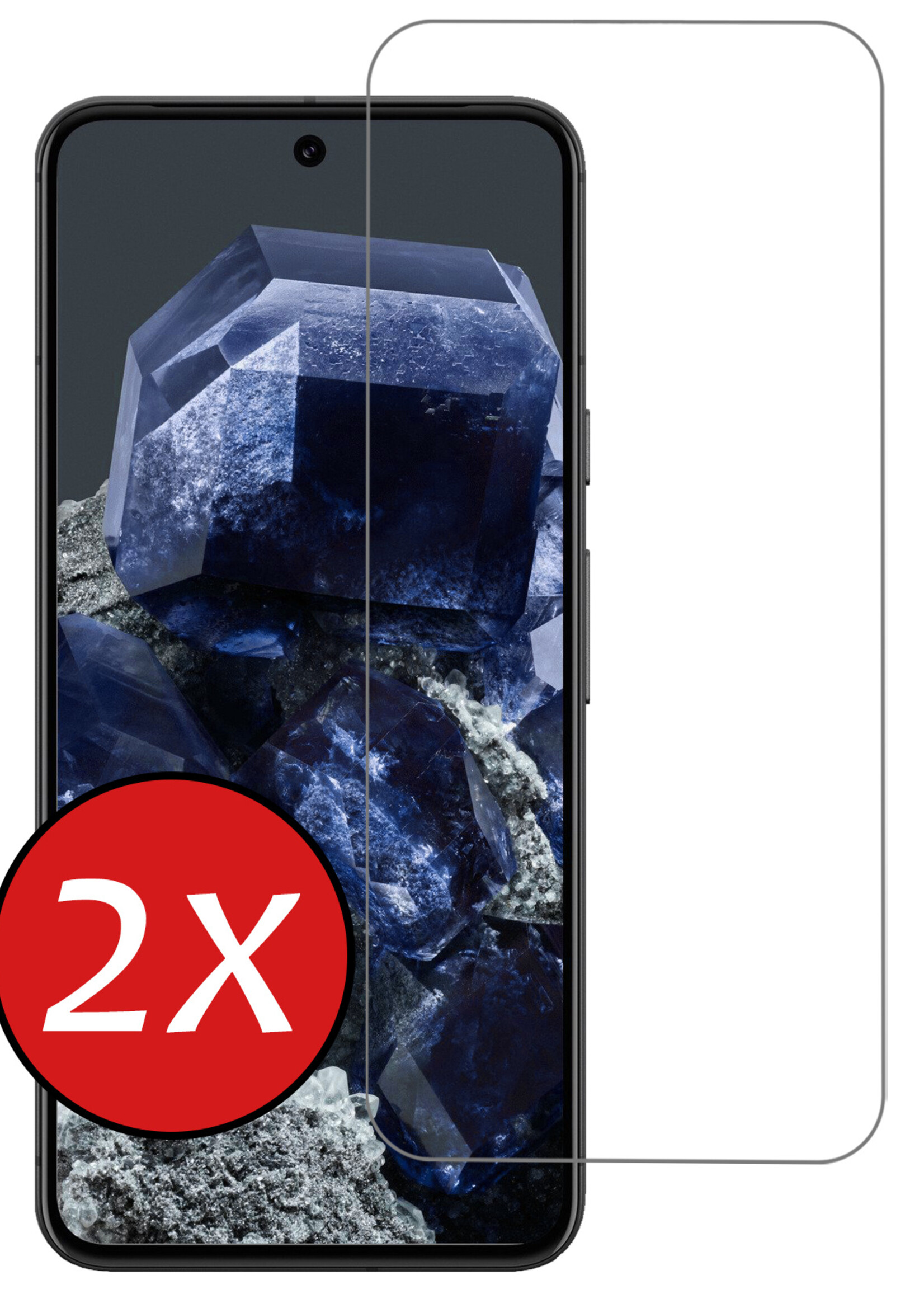 BTH Screenprotector Geschikt voor Google Pixel 8 Screenprotector Glas Gehard Tempered Glass - Screenprotector Geschikt voor Google Pixel 8 Screen Protector Screen Cover - 2 PACK