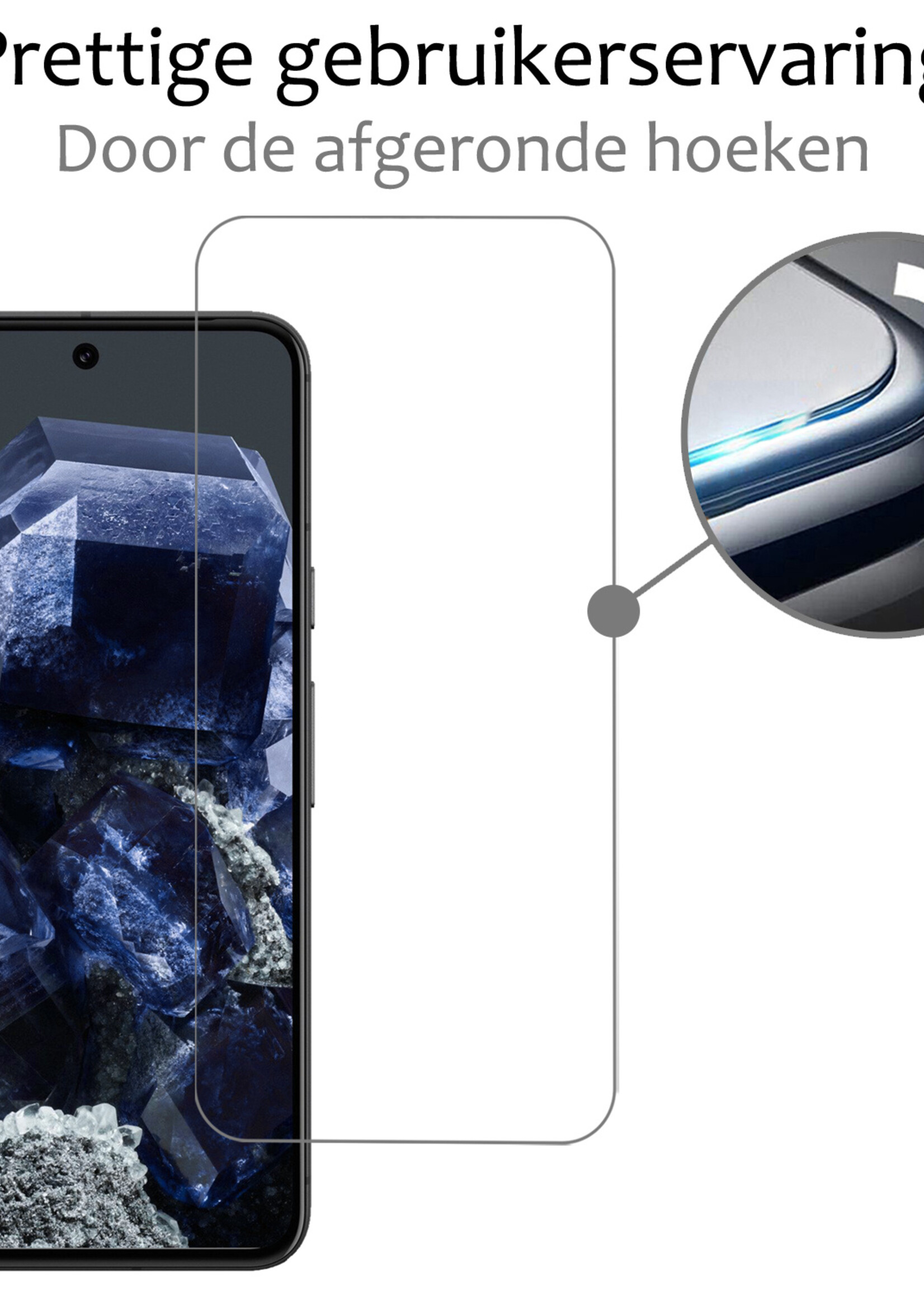 BTH Screenprotector Geschikt voor Google Pixel 8 Screenprotector Glas Gehard Tempered Glass - Screenprotector Geschikt voor Google Pixel 8 Screen Protector Screen Cover - 2 PACK