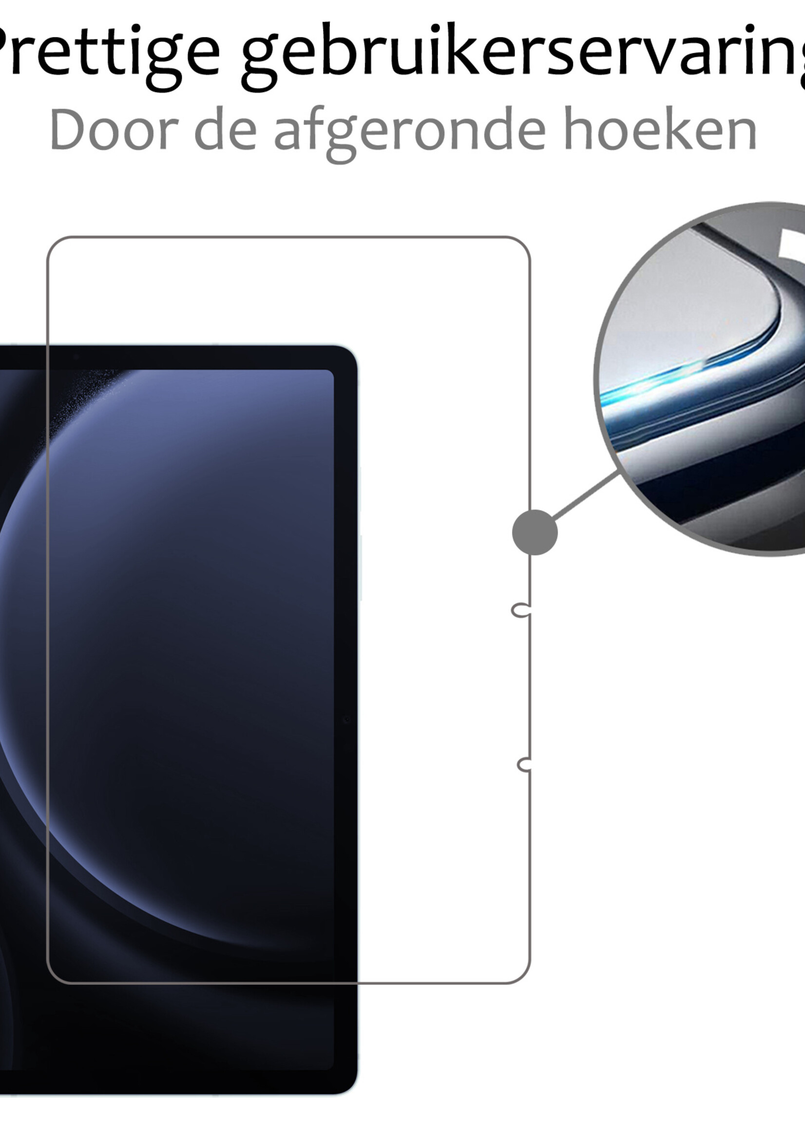 BTH Screenprotector Geschikt voor Samsung Galaxy Tab S9 FE Screenprotector Tempered Glass Screen Protector Gehard Glas - Screenprotector Geschikt voor Samsung Tab S9 FE Screenprotector Glas