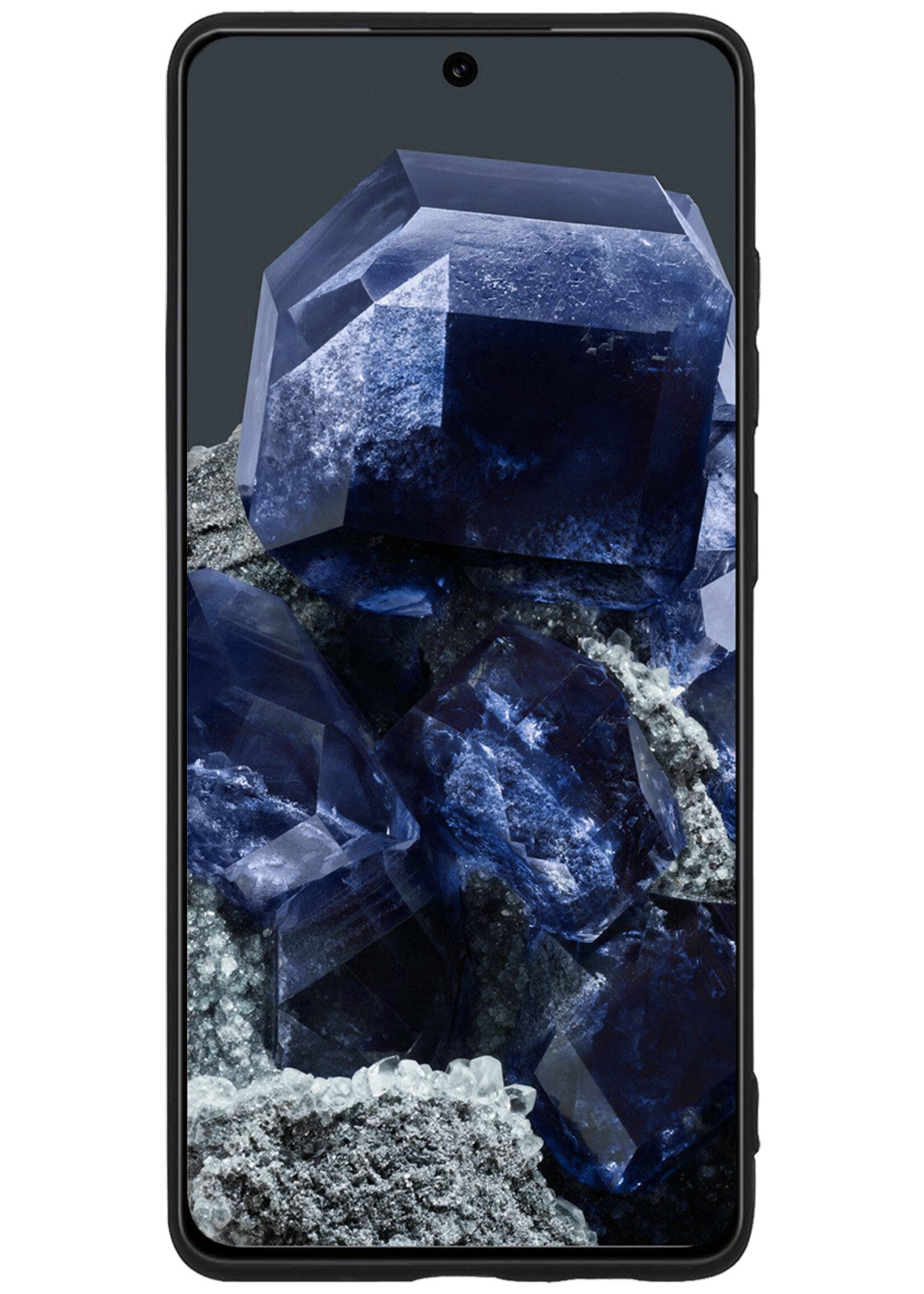 BTH Hoesje Geschikt voor Google Pixel 8 Hoesje Siliconen Case Hoes Met 2x Screenprotector - Hoes Geschikt voor Google Pixel 8 Hoes Cover Case - Zwart