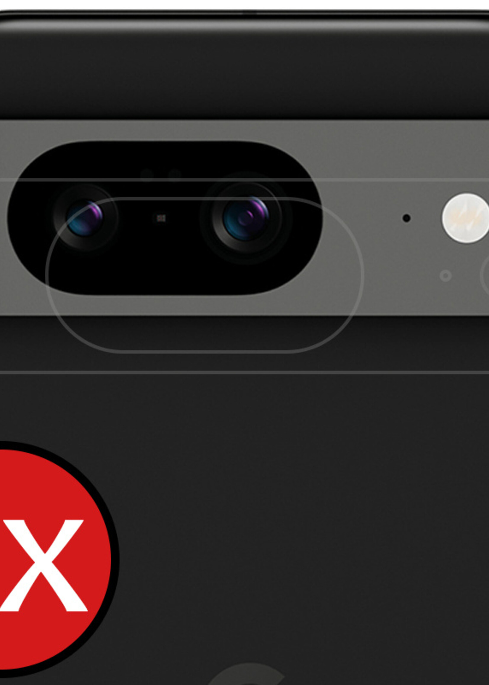 BTH Screenprotector Geschikt voor Google Pixel 8 Camera Lens Screenprotector Glas - Screenprotector Geschikt voor Google Pixel 8 Screenprotector Camera Protector Gehard Glas - 2 PACK