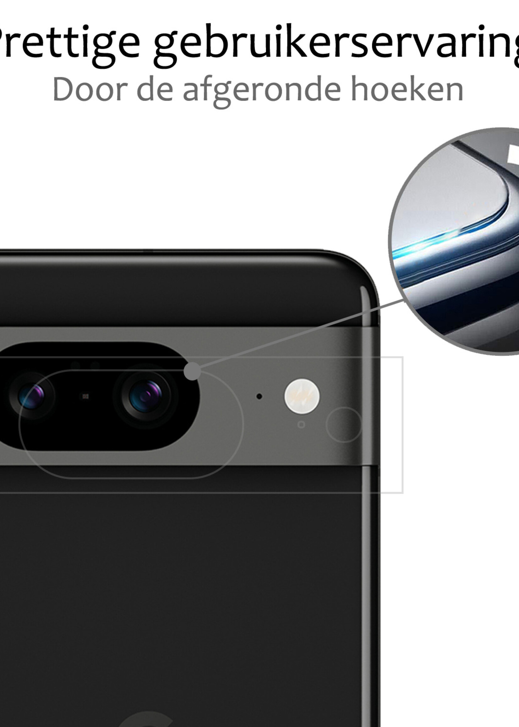BTH Screenprotector Geschikt voor Google Pixel 8 Camera Lens Screenprotector Glas - Screenprotector Geschikt voor Google Pixel 8 Screenprotector Camera Protector Gehard Glas - 3 PACK