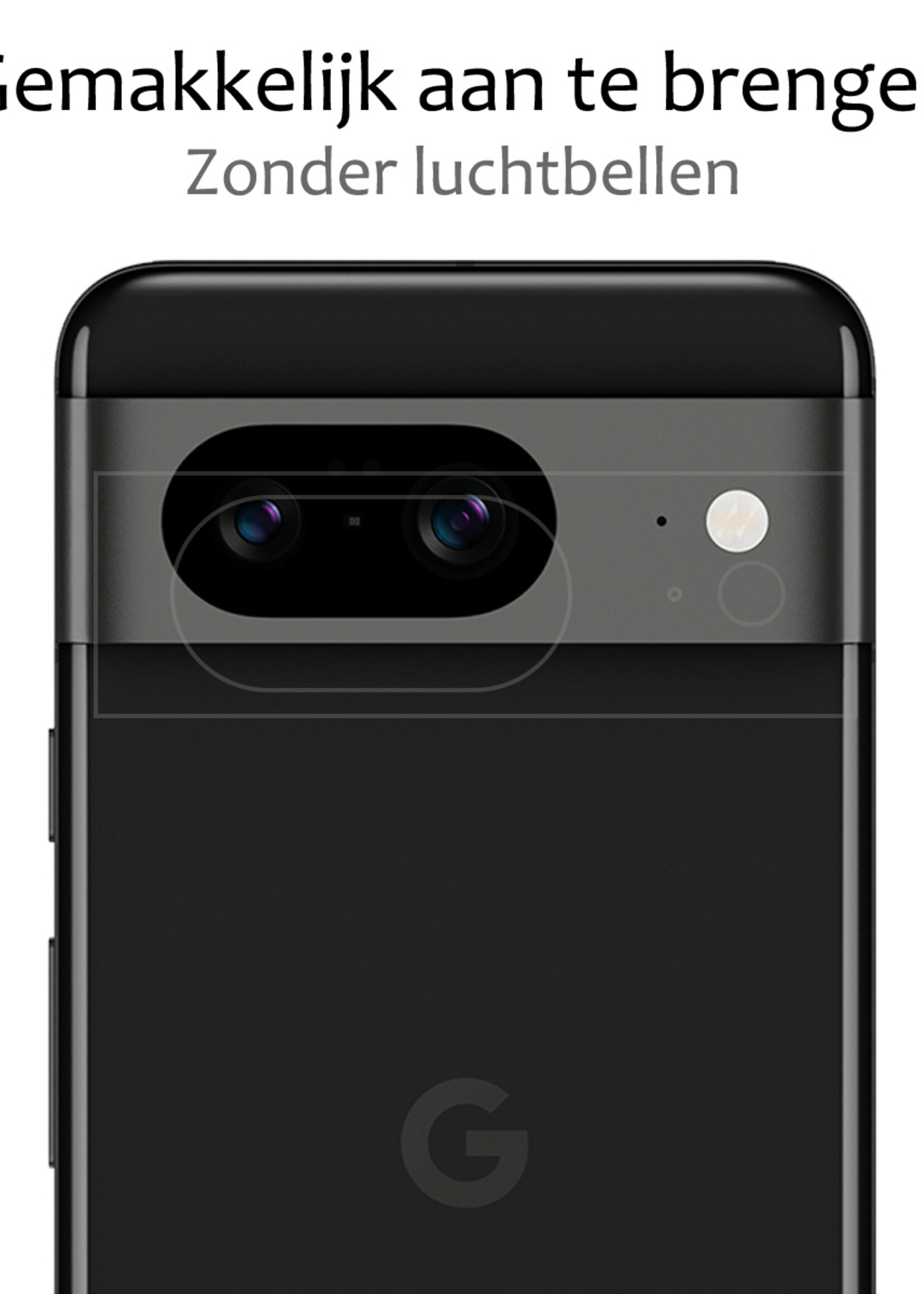 BTH Screenprotector Geschikt voor Google Pixel 8 Camera Lens Screenprotector Glas - Screenprotector Geschikt voor Google Pixel 8 Screenprotector Camera Protector Gehard Glas - 3 PACK