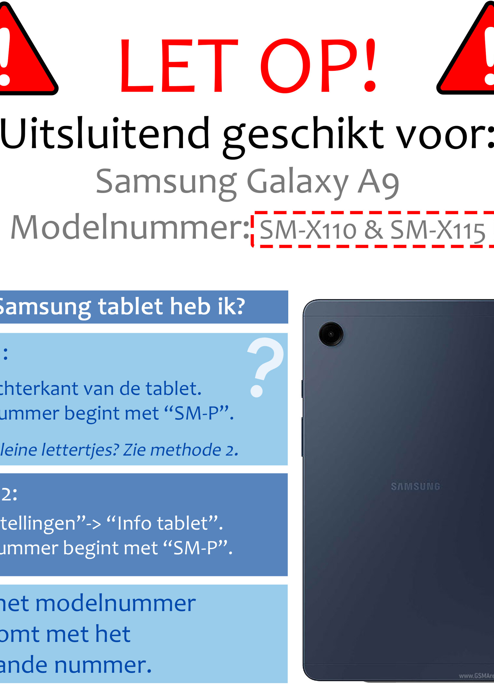 BTH Screenprotector Geschikt voor Samsung Galaxy Tab A9 Screenprotector Tempered Glass Screen Protector Gehard Glas - Screenprotector Geschikt voor Samsung Tab A9 Screenprotector Glas