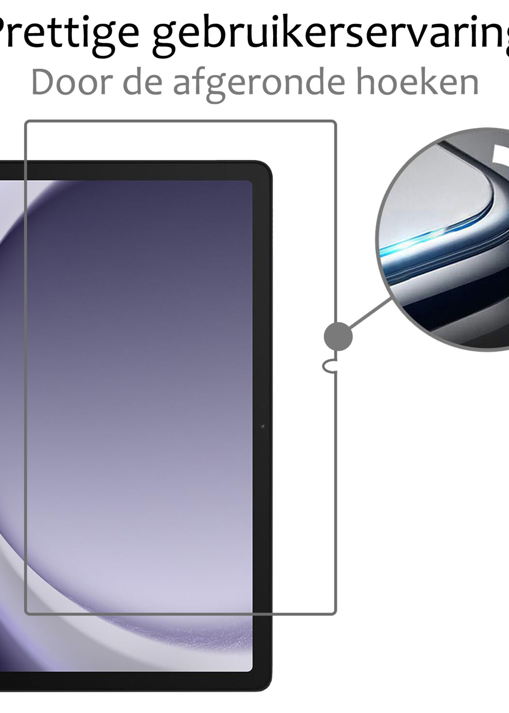 BTH Screenprotector Geschikt voor Samsung Galaxy Tab A9 Screenprotector Tempered Glass Screen Protector Gehard Glas - Screenprotector Geschikt voor Samsung Tab A9 Screenprotector Glas - 3 PACK
