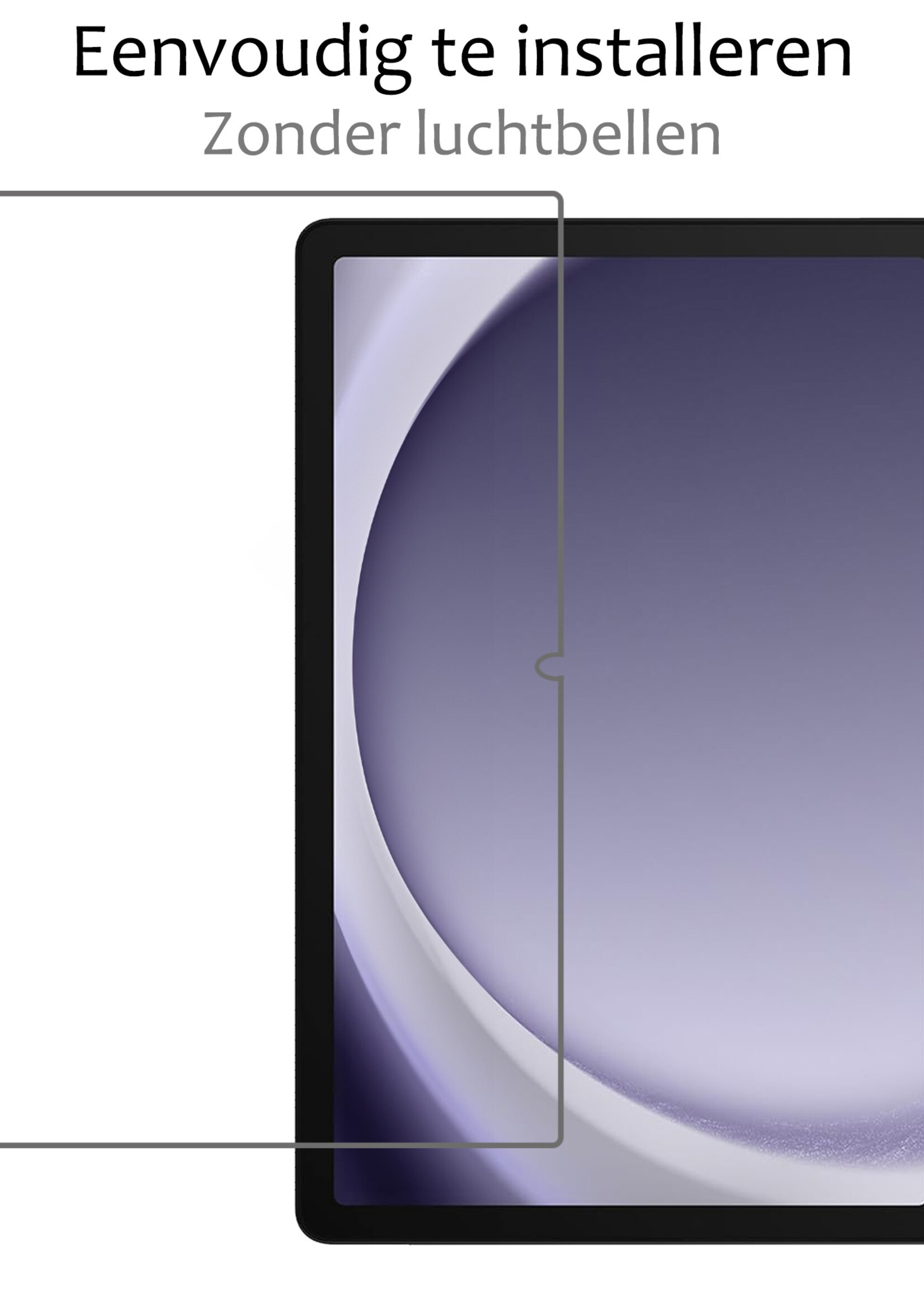 BTH Screenprotector Geschikt voor Samsung Galaxy Tab A9 Screenprotector Tempered Glass Screen Protector Gehard Glas - Screenprotector Geschikt voor Samsung Tab A9 Screenprotector Glas - 3 PACK