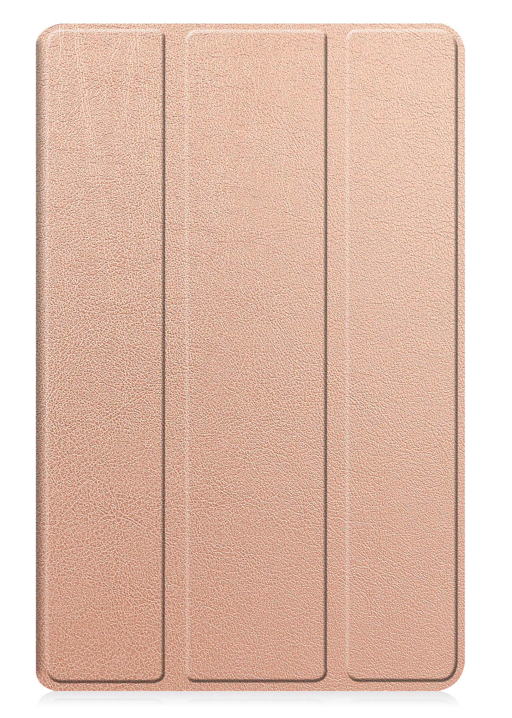 BTH Hoes Geschikt voor Samsung Galaxy Tab A9 Hoes Book Case Hoesje Trifold Cover - Hoesje Geschikt voor Samsung Tab A9 Hoesje Bookcase - Rosé goud