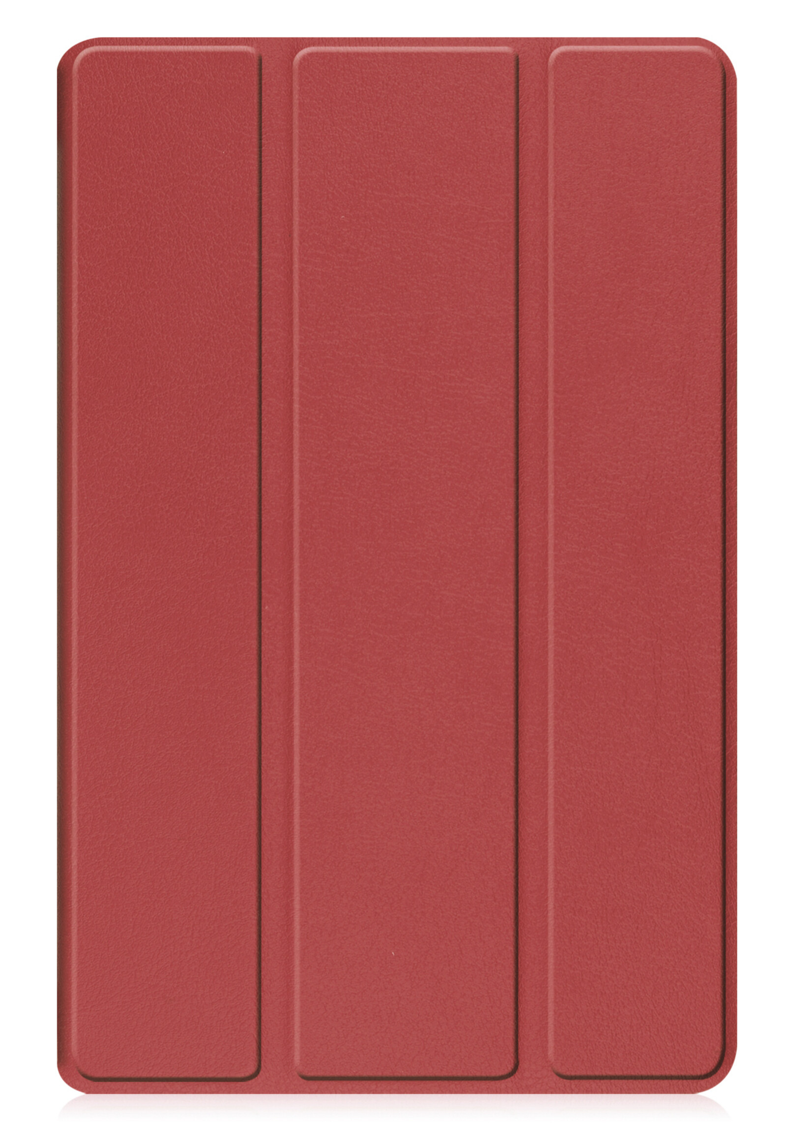 BTH Hoes Geschikt voor Samsung Galaxy Tab A9 Hoes Book Case Hoesje Trifold Cover - Hoesje Geschikt voor Samsung Tab A9 Hoesje Bookcase - Donkerrood