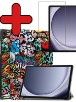 BTH BTH Samsung Galaxy Tab A9 Hoes Met Screenprotector - Graffity