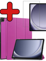 BTH BTH Samsung Galaxy Tab A9 Hoes Met Screenprotector - Paars