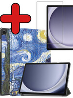 BTH BTH Samsung Galaxy Tab A9 Hoes Met Screenprotector - Sterrenhemel