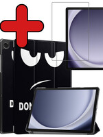 BTH BTH Samsung Galaxy Tab A9 Hoes Met Screenprotector - Don't touch me
