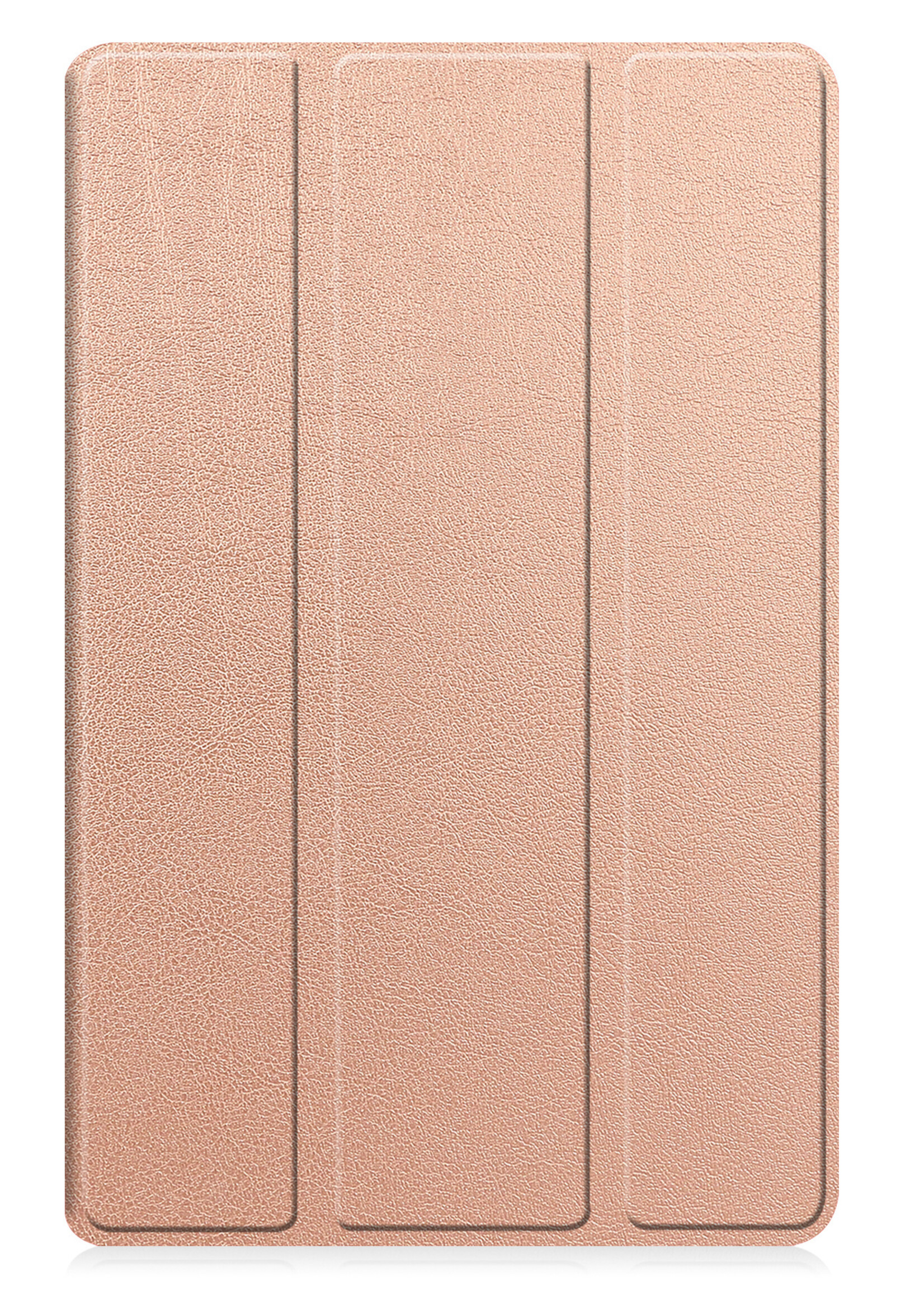 BTH Hoes Geschikt voor Samsung Galaxy Tab A9 Plus Hoes Book Case Hoesje Trifold Cover - Hoesje Geschikt voor Samsung Tab A9 Plus Hoesje Bookcase - Rosé goud