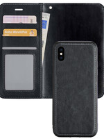 BTH BTH iPhone X 2-in-1 Hoesje BookCase Uitneembaar - Zwart