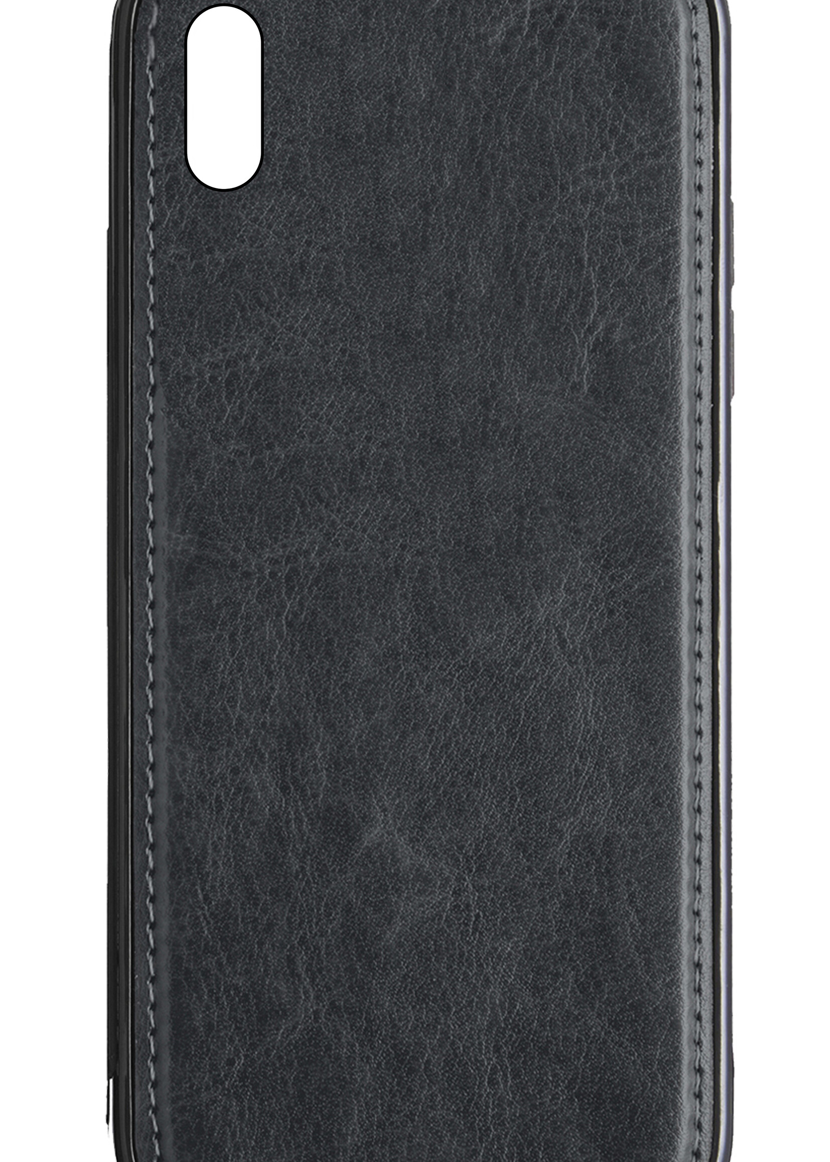 BTH Hoesje Geschikt voor iPhone X Hoesje Book Case Uitneembare 2-in-1 Hoes - Hoes Geschikt voor iPhone X Hoes Wallet Case Pashouder Hoesje - Zwart