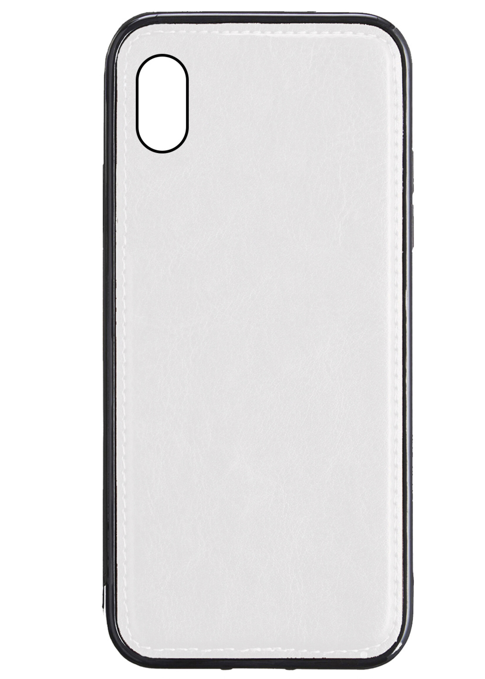 BTH Hoesje Geschikt voor iPhone XR Hoesje Book Case Uitneembare 2-in-1 Hoes - Hoes Geschikt voor iPhone XR Hoes Wallet Case Pashouder Hoesje - Wit