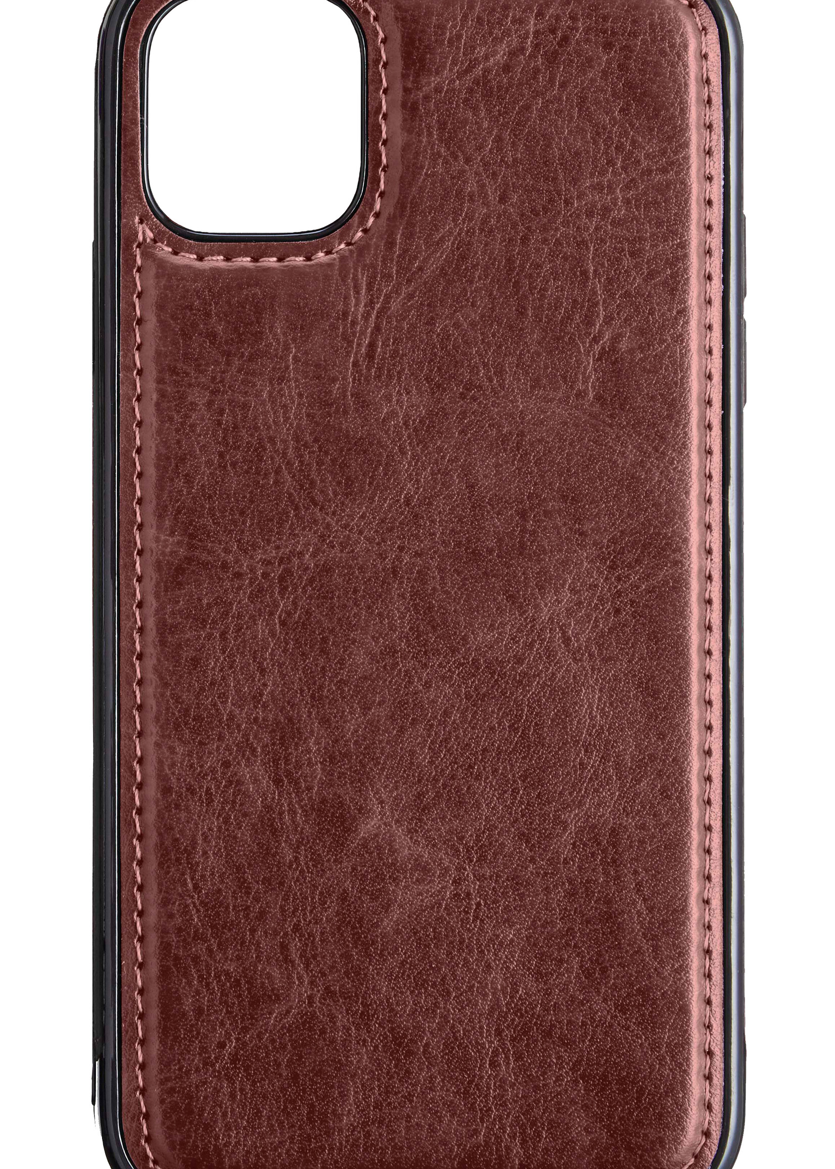 BTH Hoesje Geschikt voor iPhone 13 Hoesje Book Case Uitneembare 2-in-1 Hoes - Hoes Geschikt voor iPhone 13 Hoes Wallet Case Pashouder Hoesje - Bruin