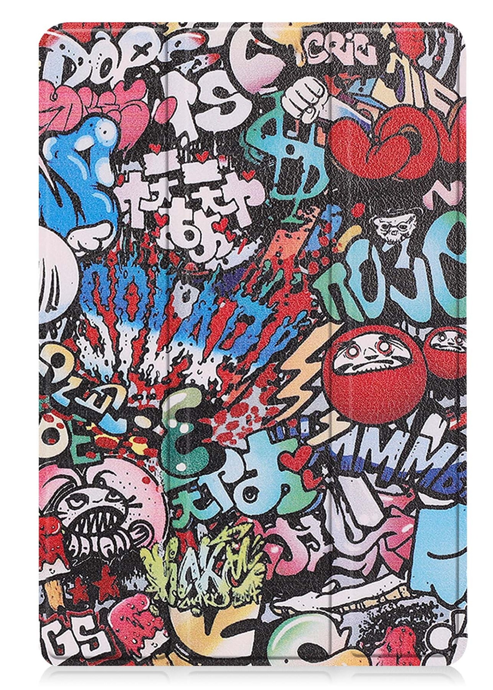 BTH Hoes Geschikt voor Lenovo Tab M10 (3rd gen) Hoes Book Case Hoesje Trifold Cover - Hoesje Geschikt voor Lenovo Tab M10 (3e gen) Hoesje Bookcase - Graffity