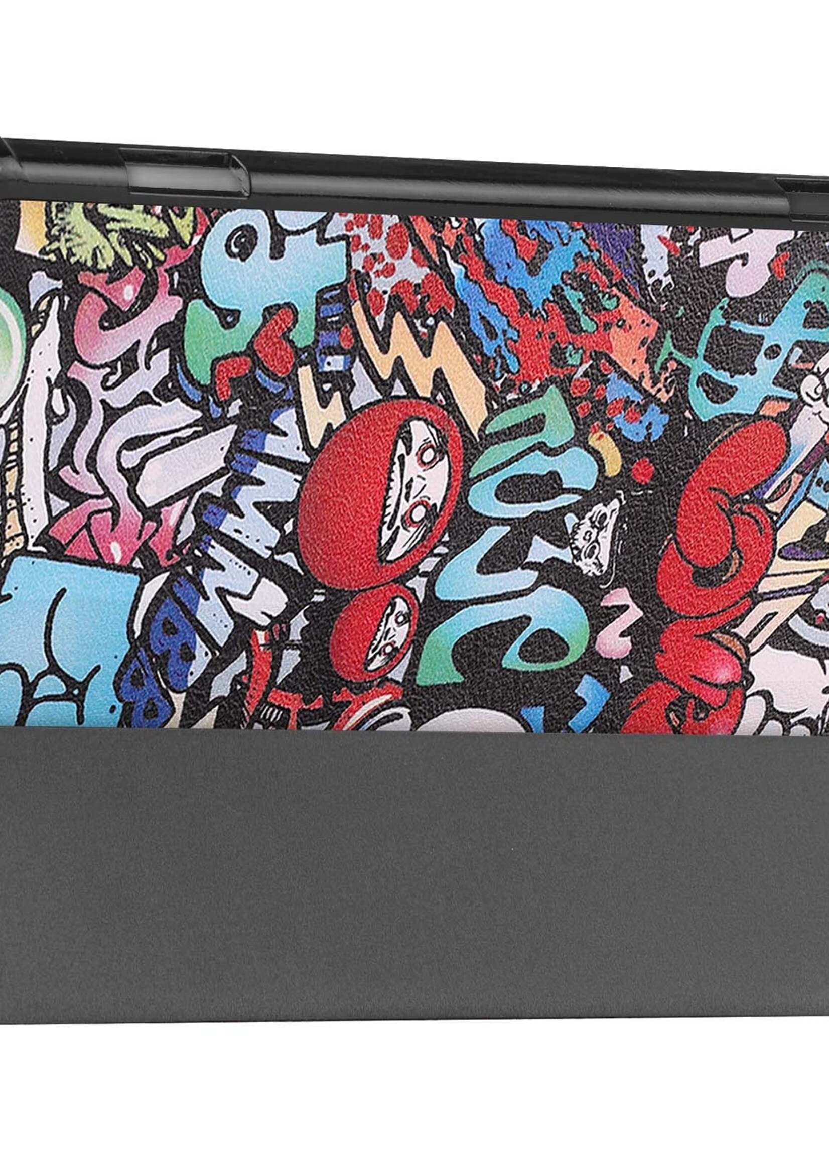 BTH Hoes Geschikt voor Lenovo Tab M10 (3rd gen) Hoes Book Case Hoesje Trifold Cover - Hoesje Geschikt voor Lenovo Tab M10 (3e gen) Hoesje Bookcase - Graffity