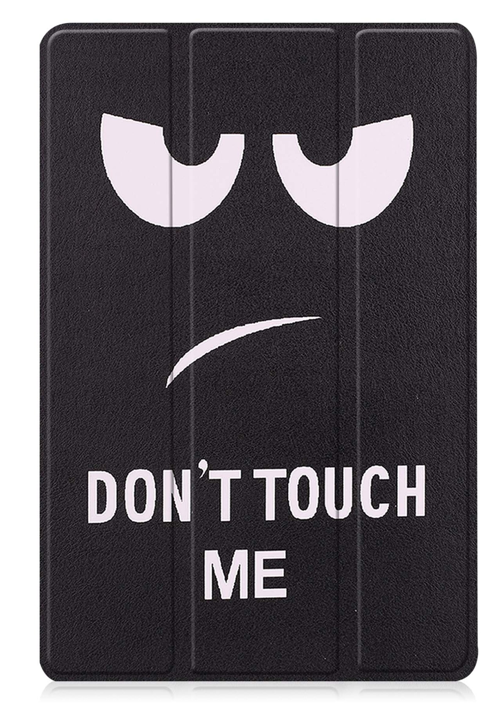BTH Hoes Geschikt voor Lenovo Tab M10 (3rd gen) Hoes Book Case Hoesje Trifold Cover - Hoesje Geschikt voor Lenovo Tab M10 (3e gen) Hoesje Bookcase - Don't Touch Me