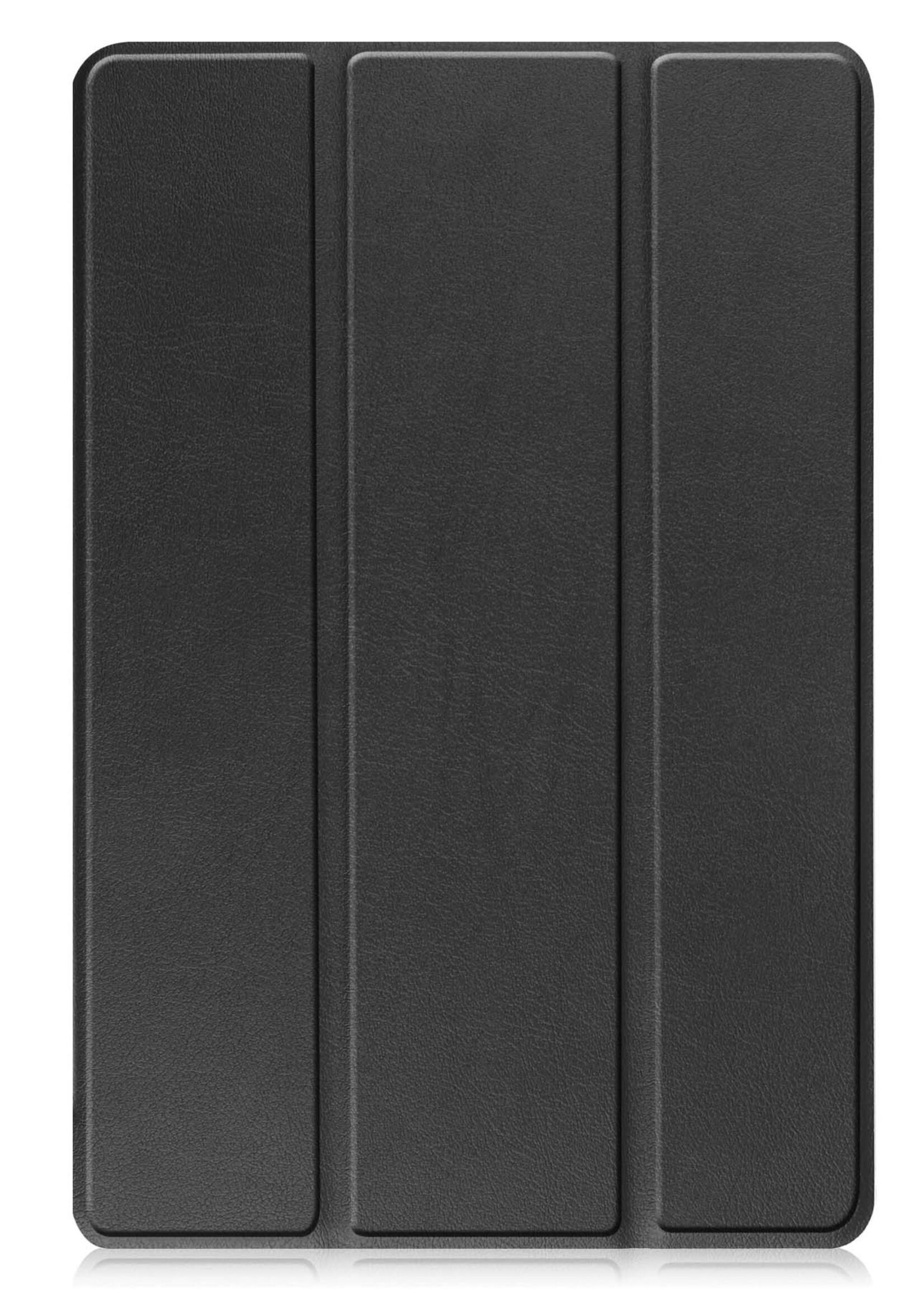 BTH Hoes Geschikt voor Lenovo Tab M10 (3rd gen) Hoes Book Case Hoesje Trifold Cover - Hoesje Geschikt voor Lenovo Tab M10 (3e gen) Hoesje Bookcase - Zwart