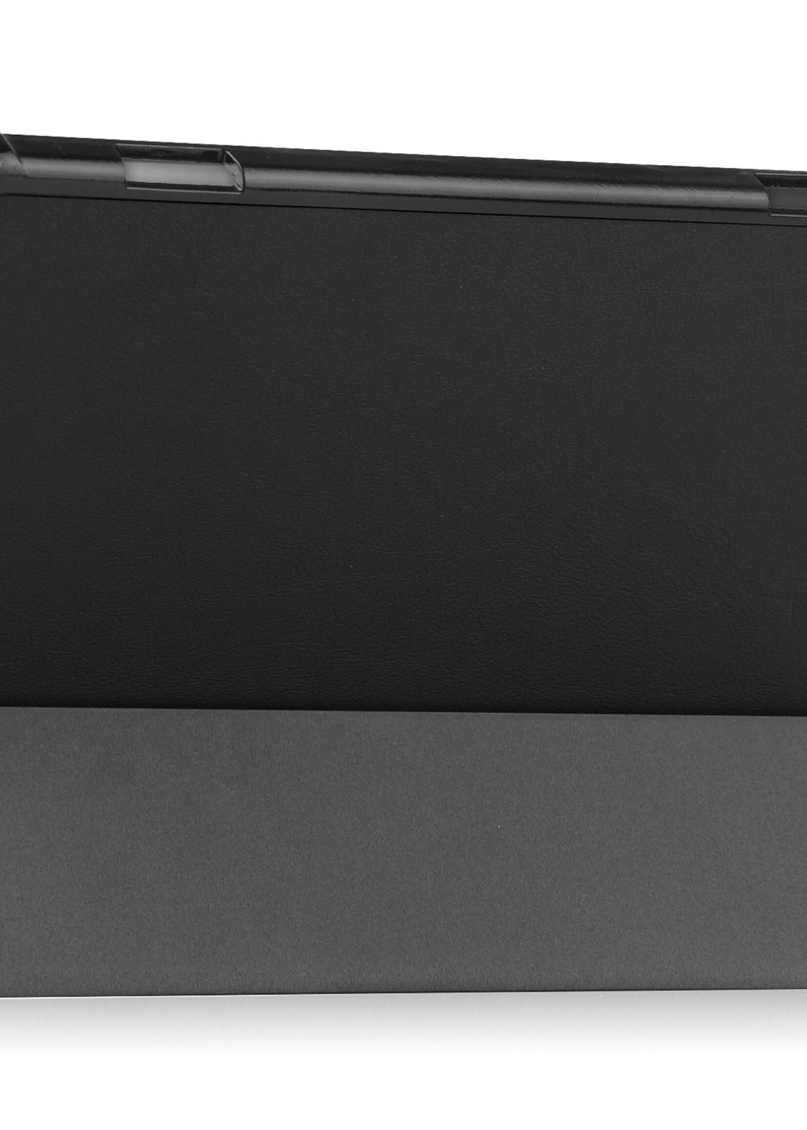 BTH Hoes Geschikt voor Lenovo Tab M10 (3rd gen) Hoes Book Case Hoesje Trifold Cover - Hoesje Geschikt voor Lenovo Tab M10 (3e gen) Hoesje Bookcase - Zwart