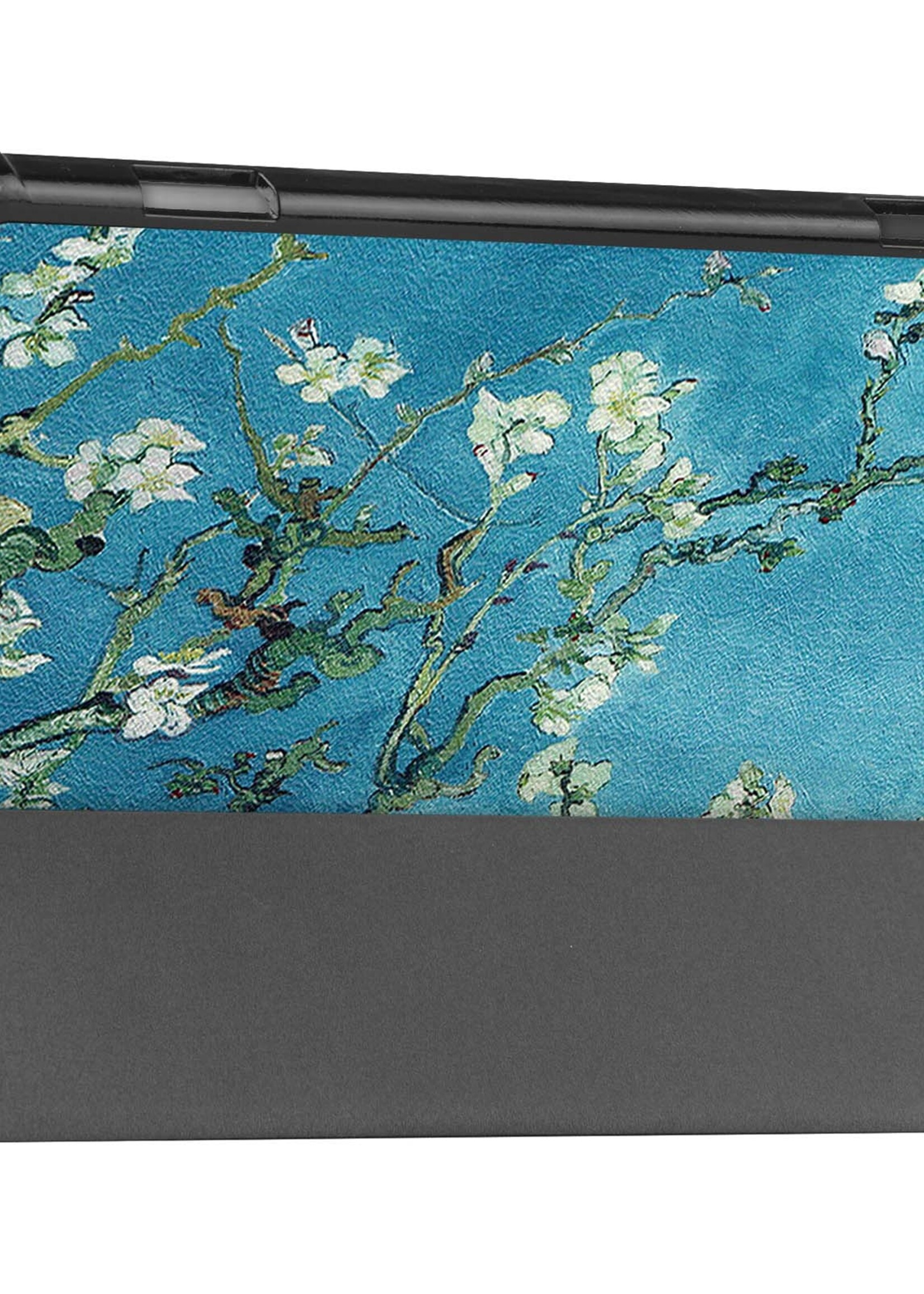 BTH Hoes Geschikt voor Lenovo Tab M10 (3rd gen) Hoes Book Case Hoesje Trifold Cover Met Screenprotector - Hoesje Geschikt voor Lenovo Tab M10 (3e gen) Hoesje Bookcase - Bloesem