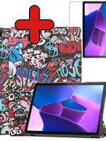 BTH BTH Lenovo Tab M10 (Gen 3) Hoesje Met Screenprotector - Graffity