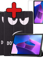 BTH BTH Lenovo Tab M10 (Gen 3) Hoesje Met Screenprotector - Don't Touch Me