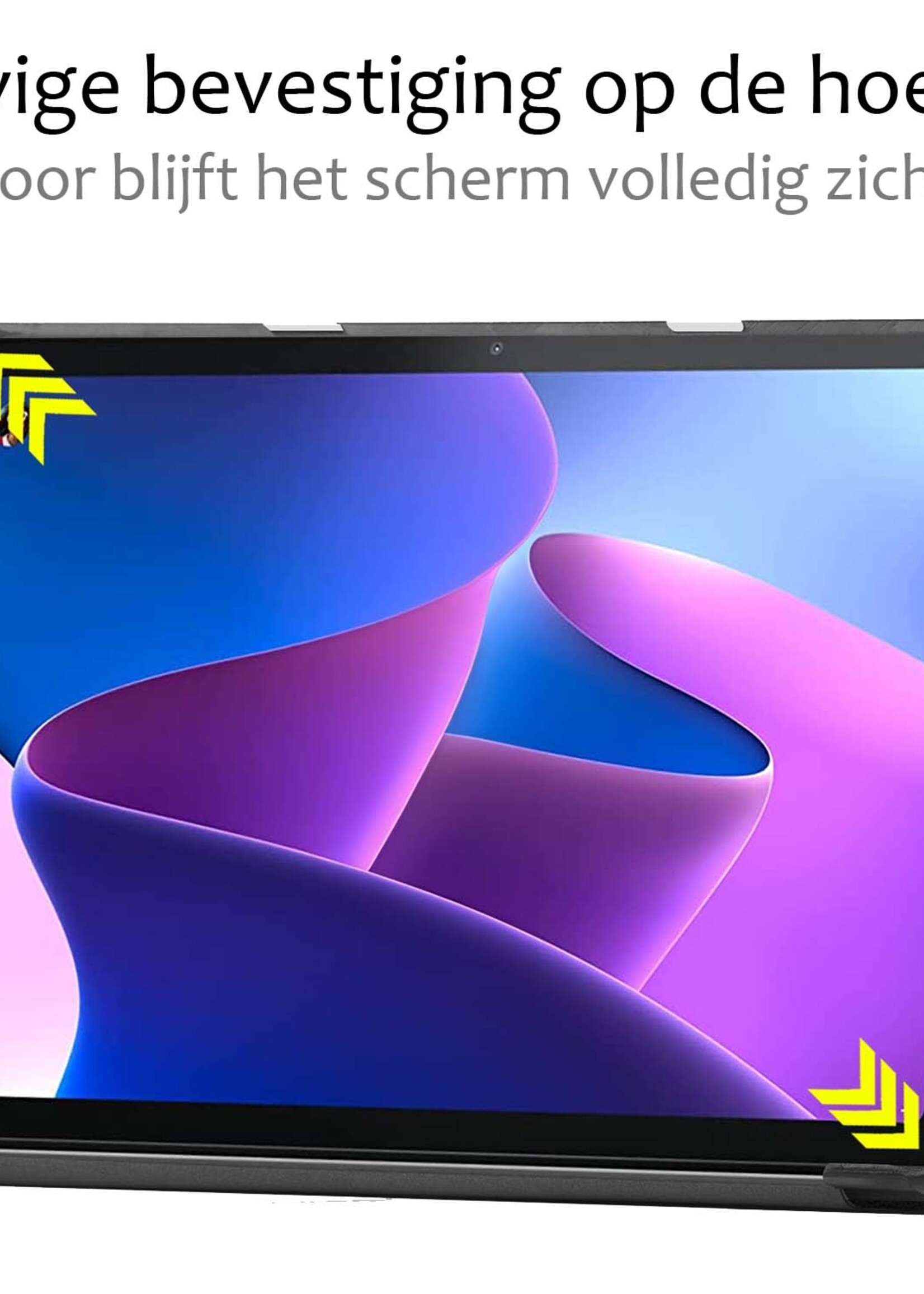 BTH Hoes Geschikt voor Lenovo Tab M10 (3rd gen) Hoes Book Case Hoesje Trifold Cover Met Screenprotector - Hoesje Geschikt voor Lenovo Tab M10 (3e gen) Hoesje Bookcase - Don't Touch Me