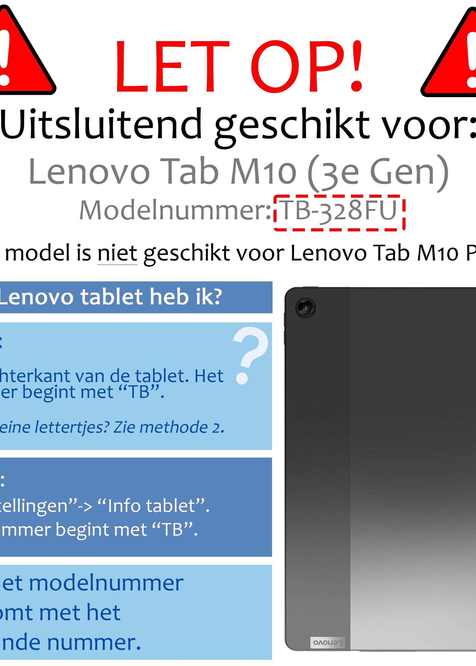 BTH Screenprotector Geschikt voor Lenovo Tab M10 (3rd gen) Screenprotector Tempered Glass Screen Protector Gehard Glas - Screenprotector Geschikt voor Lenovo Tab M10 (3e gen) Screenprotector Glas