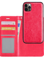 BTH BTH iPhone 13 Pro Max 2-in-1 Hoesje BookCase Uitneembaar - Donkerroze
