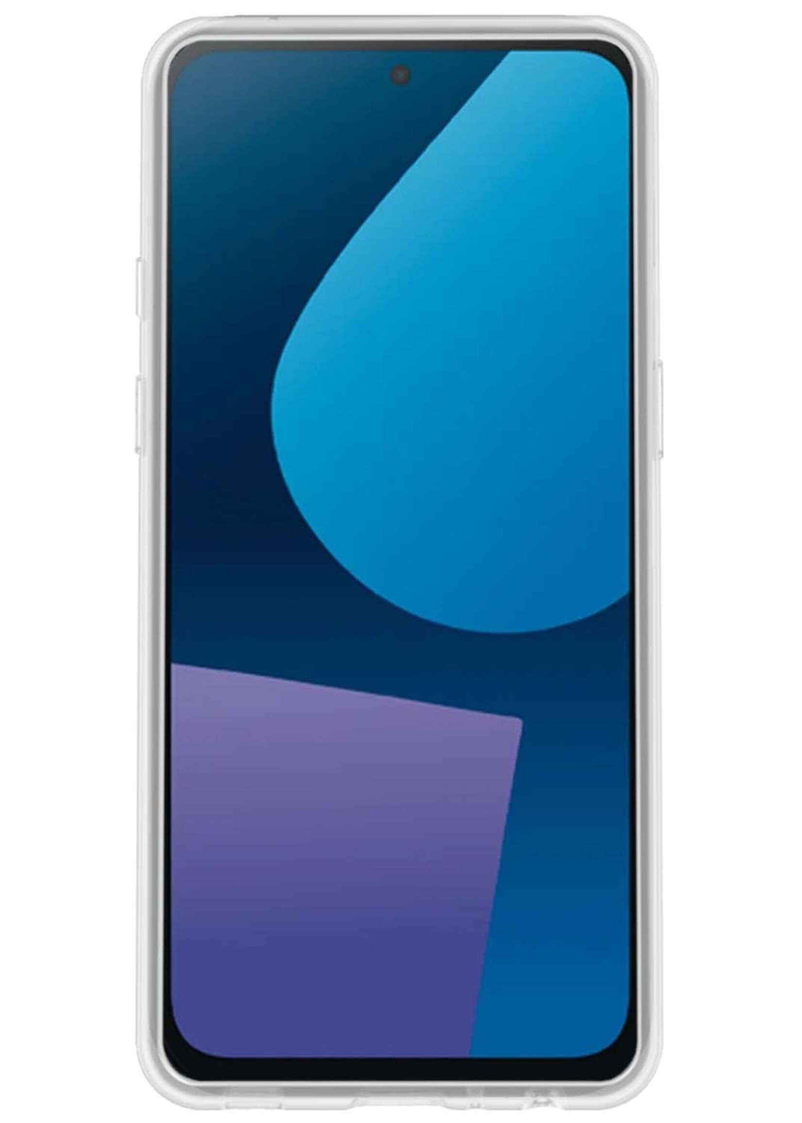 BTH Hoesje Geschikt voor Fairphone 5 Hoesje Siliconen Case Hoes Met Screenprotector - Hoes Geschikt voor Fairphone 5 Hoes Cover Case - Transparant