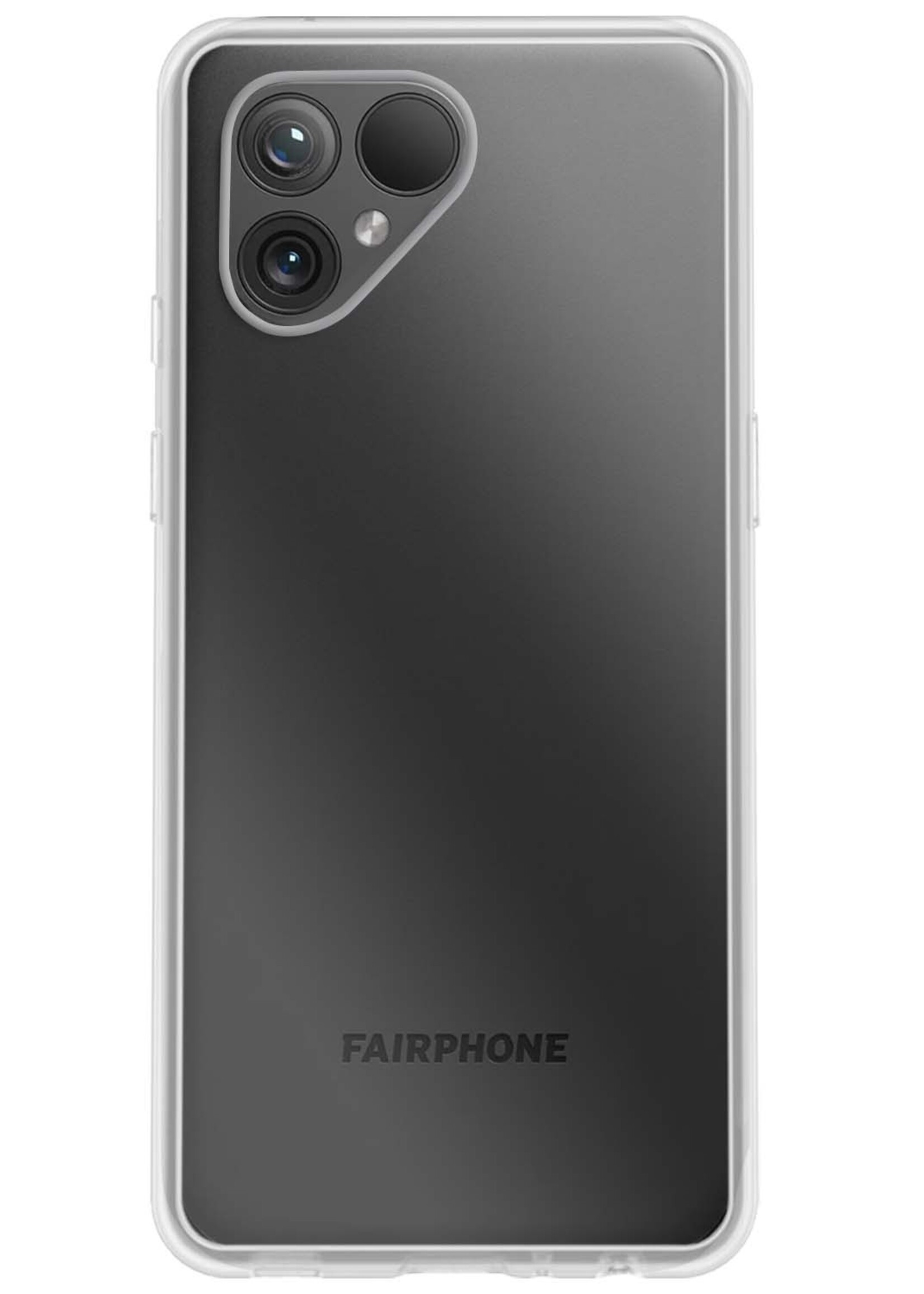 BTH Hoesje Geschikt voor Fairphone 5 Hoesje Siliconen Case Hoes Met Screenprotector - Hoes Geschikt voor Fairphone 5 Hoes Cover Case - Transparant